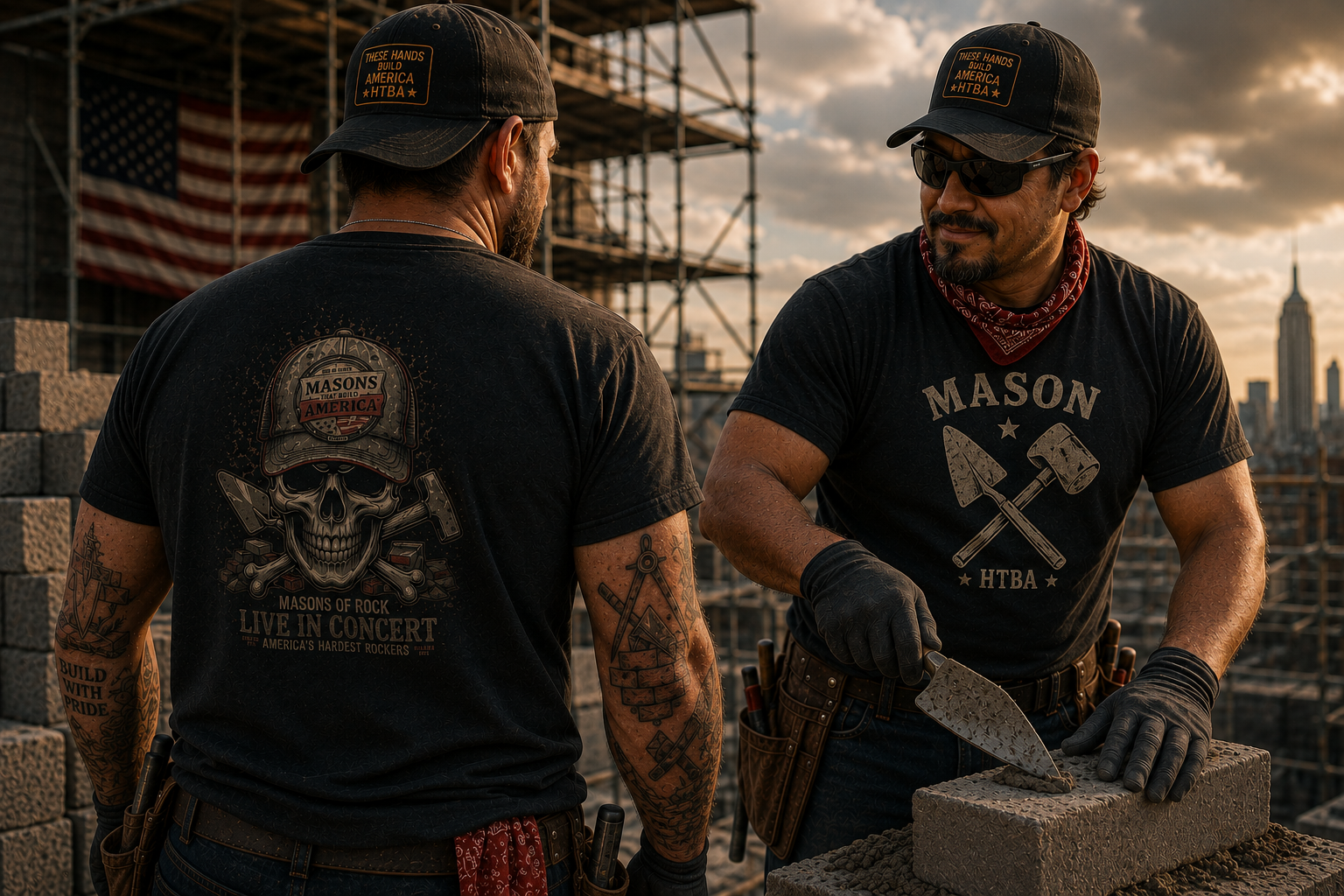 Hands That Build America Apparel, Skilled Trades, Mason
