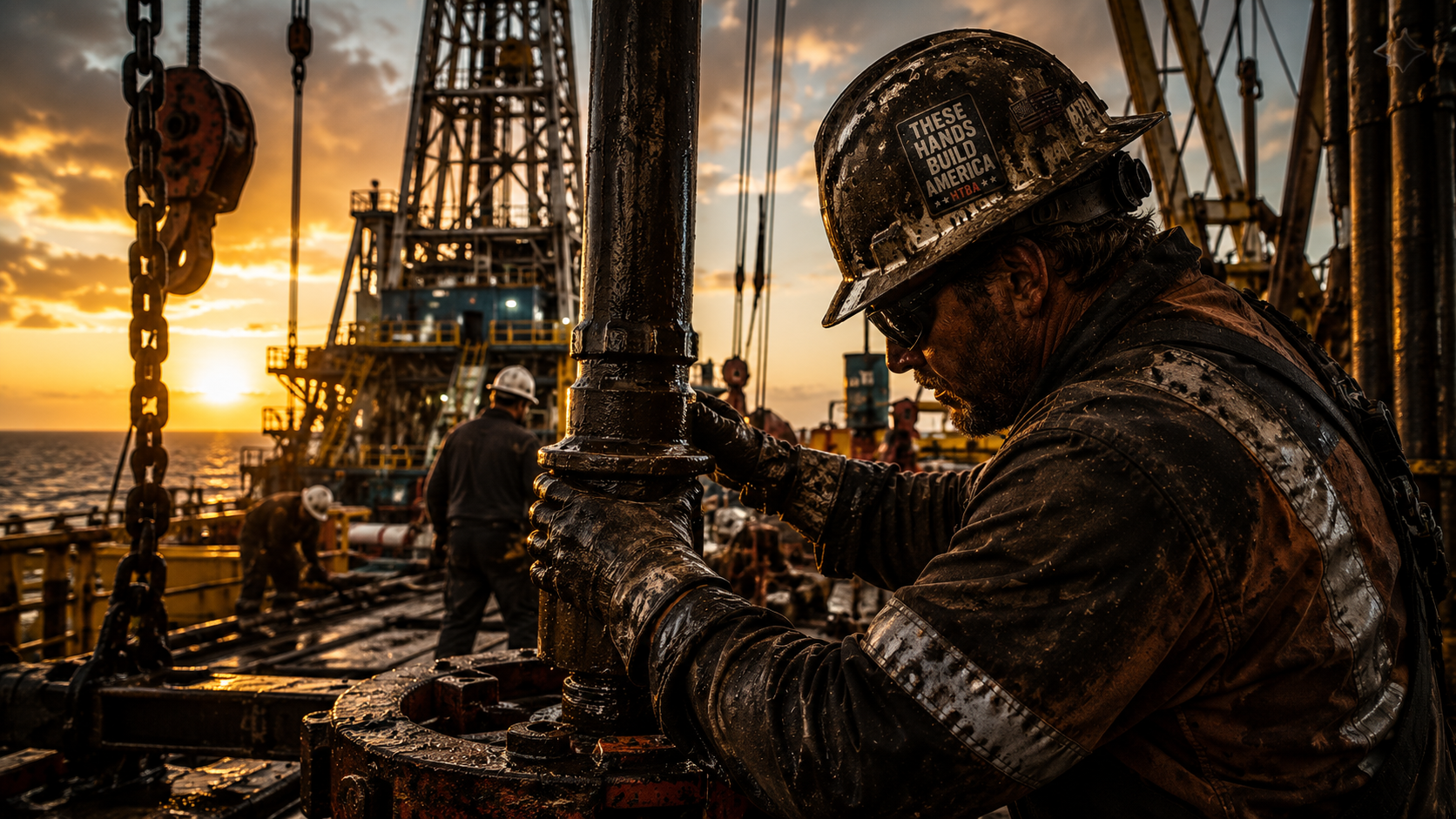 Oil Riggers That Build America, Apparel, Decor, Gifts and Gear, Skilled Trades, Man Cave