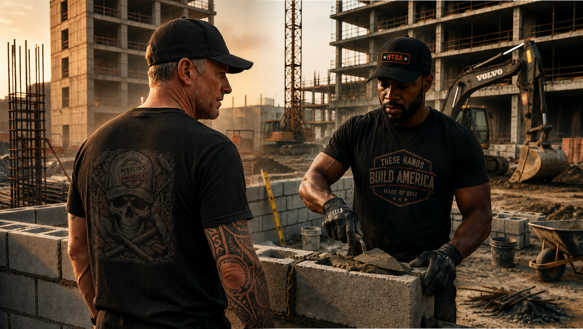 Mason That Build America - Apparel, Home Decor, Workshop, Man Cave, Skilled Trades