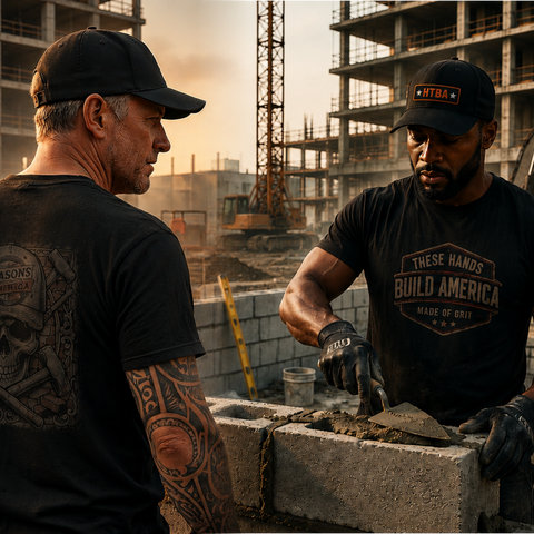 Mason That Build America - Apparel, Home Decor, Workshop, Man Cave, Skilled Trades