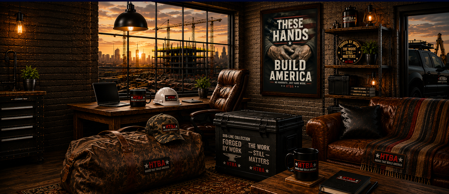 Live Your Trade, HTBA Signature Series, Hands That Build America, Skilled Trades, Man Cave, Home, Workshop, Decor, Gifts and Gear