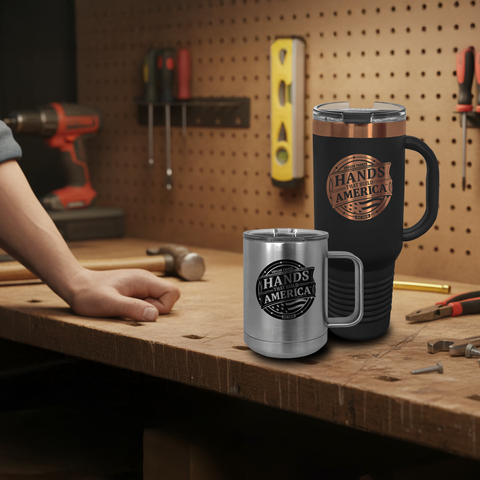 Drinkware for the Skilled Trades, Mugs, Tumblers, Glassware, Travel mugs, Koozies, insulated wraps, Bottle openers, coasters, gifts and gear, man cave, she cave