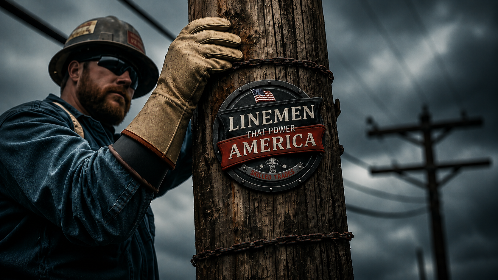 Linemen Collection-apparel, decor, man cave, skilled trades-hands that build america