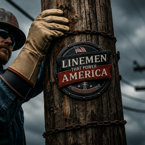 Linemen Collection-apparel, decor, man cave, skilled trades-hands that build america