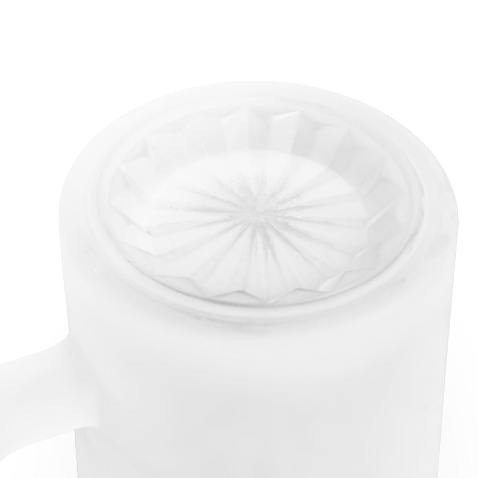 Mason Frosted Glass Beer Mug — Vintage Brewery Logo Stein, Gift for Beer Lovers - DCA0513