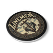 Linemen Ceramic Coaster — Vintage Utility Worker Tribute - DCA0232