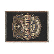 Carpenter Pride Woven Blanket — American Carpenter Emblem Throw