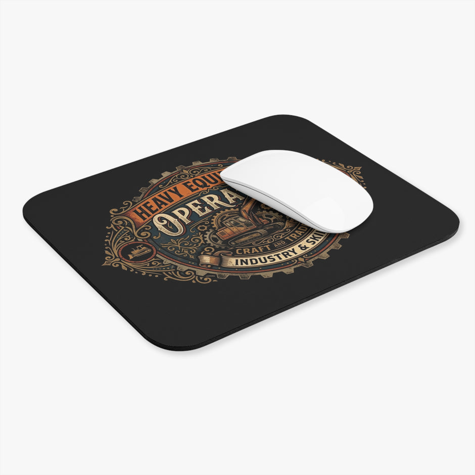 Heavy Equipment Operator Mouse Pad — Vintage Excavator Design - DCA0276