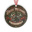 Diesel Mechanic Christmas 2026 Metal Ornament - DCA0453