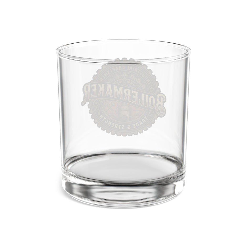 Boilermaker Logo 10oz Rocks Glass — Industrial Bar Whiskey Tumbler - DCA0197