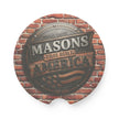 Masons That Build America-Brick Wall Design - Soapstone Car Coaster- DCA142