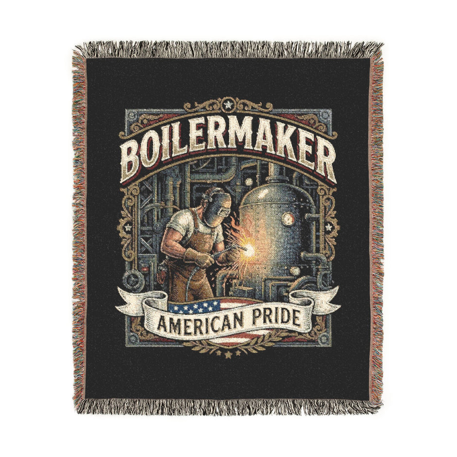 Boilermaker Woven Blanket – American Pride Brewery Throw