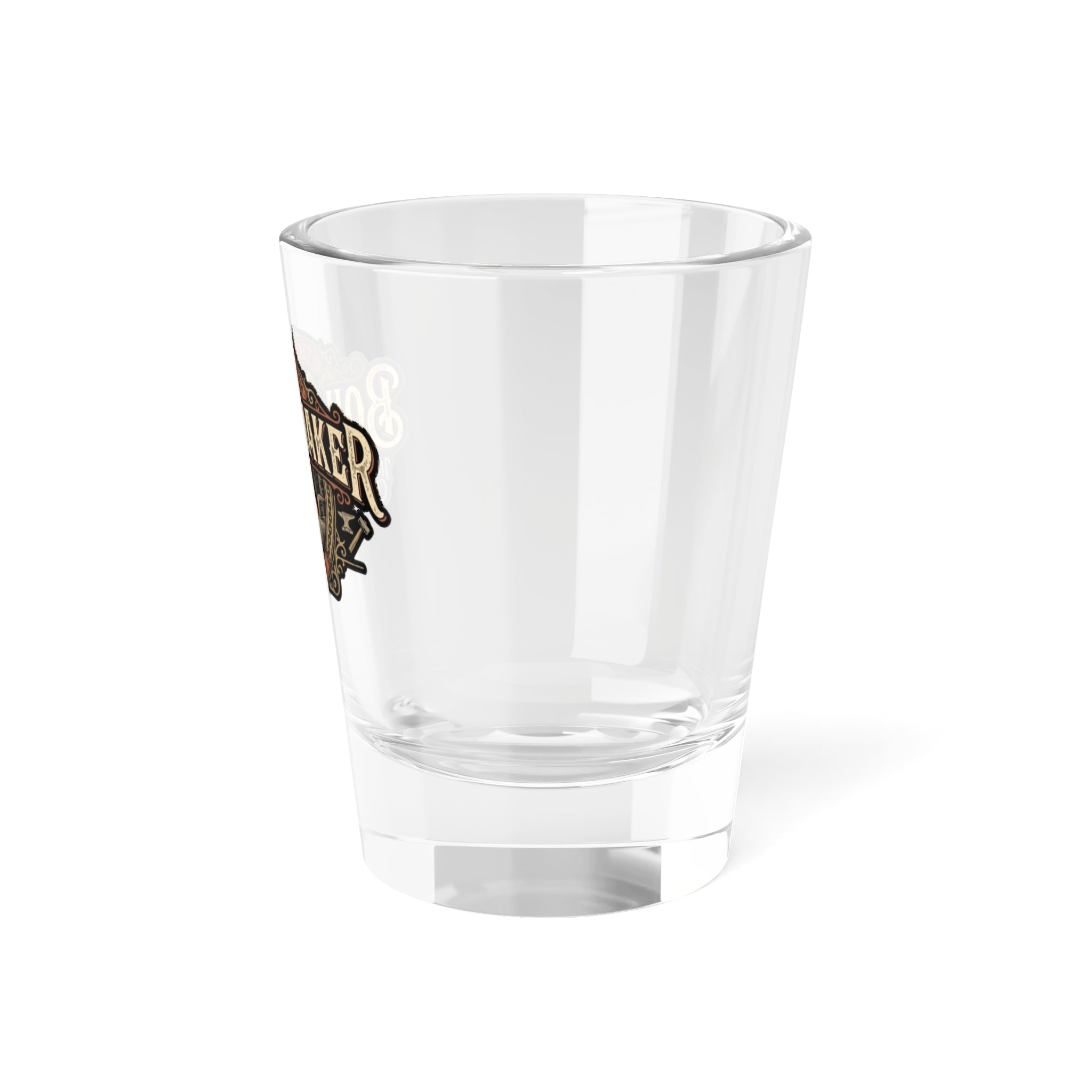 Boilermaker Shot Glass – Vintage Industrial Distiller Logo 1.5oz - DCA0160