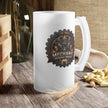 Mechanic Trade Frosted Beer Mug — Rustic Gear & Flame Logo 16oz - DCA0514