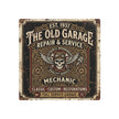 Mechanic - Vintage Mechanic Metal Sign — The Old Garage Repair & Service Wall Art - DCA0437