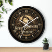 Heavy Equipment Operator Wall Clock — Vintage Excavator Garage & Workshop Decor - DCA0386
