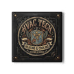 HVAC Tech Ceramic Coaster — Heating & Cooling Systems Crest - DCA0231