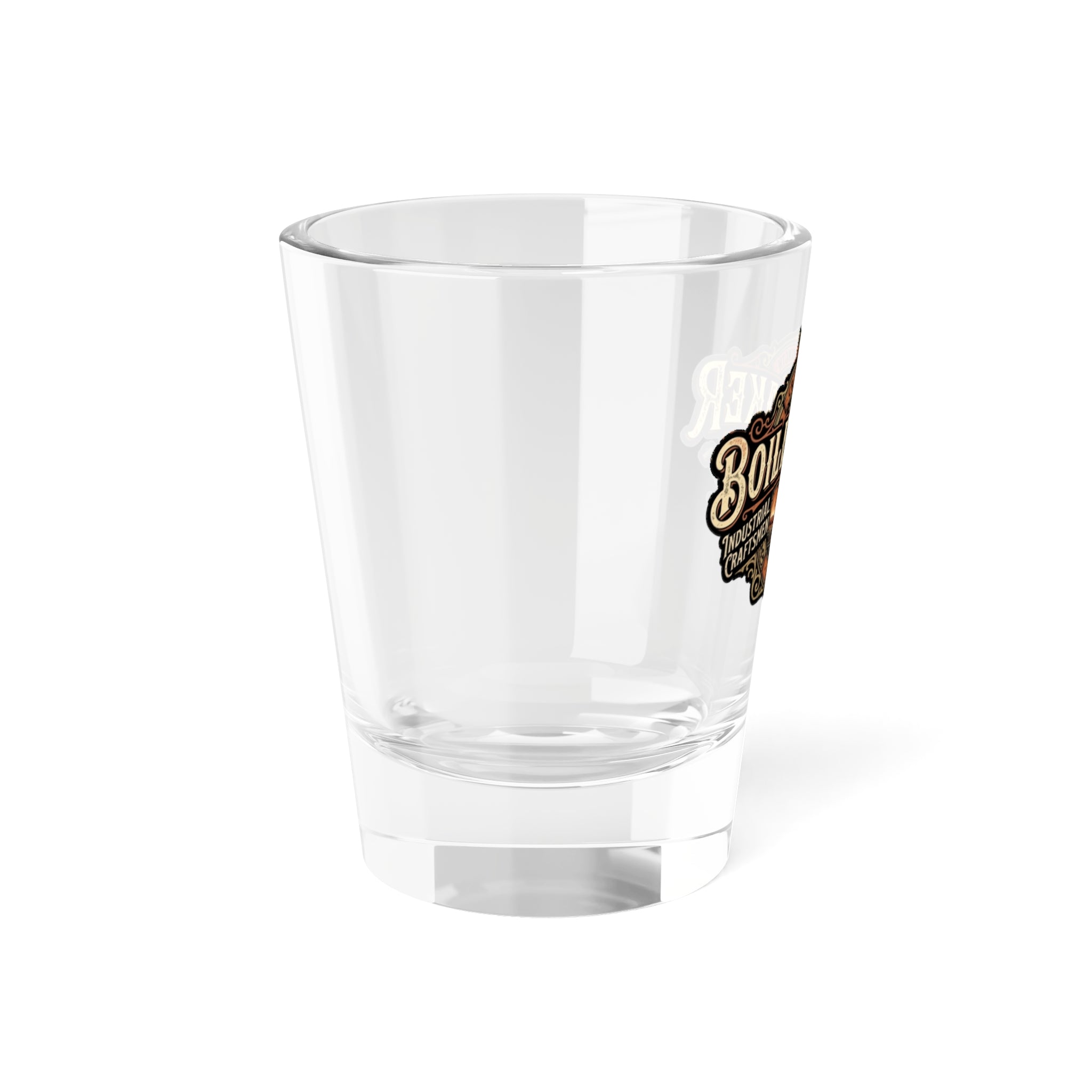 Boilermaker Shot Glass – Vintage Industrial Distiller Logo 1.5oz - DCA0160