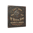 Machinist Metal Sign - H. Reed & Sons Vintage Machinists & Engineers Wall Art (Est. 1898) - DCA0435