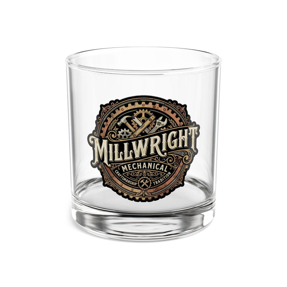 Millwright Mechanical Logo 10oz Rocks Glass - DCA0204
