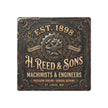 Machinist Metal Sign - H. Reed & Sons Vintage Machinists & Engineers Wall Art (Est. 1898) - DCA0435