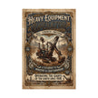 Heavy Equipment Operator Poster — Vintage Construction Rolled Wall Art - DCA0370