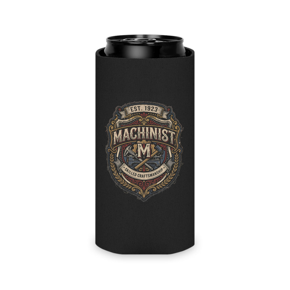 Machinist Can Cooler — Vintage Skilled Craftsman Beer Koozie (Est. 1923) - DCA0418