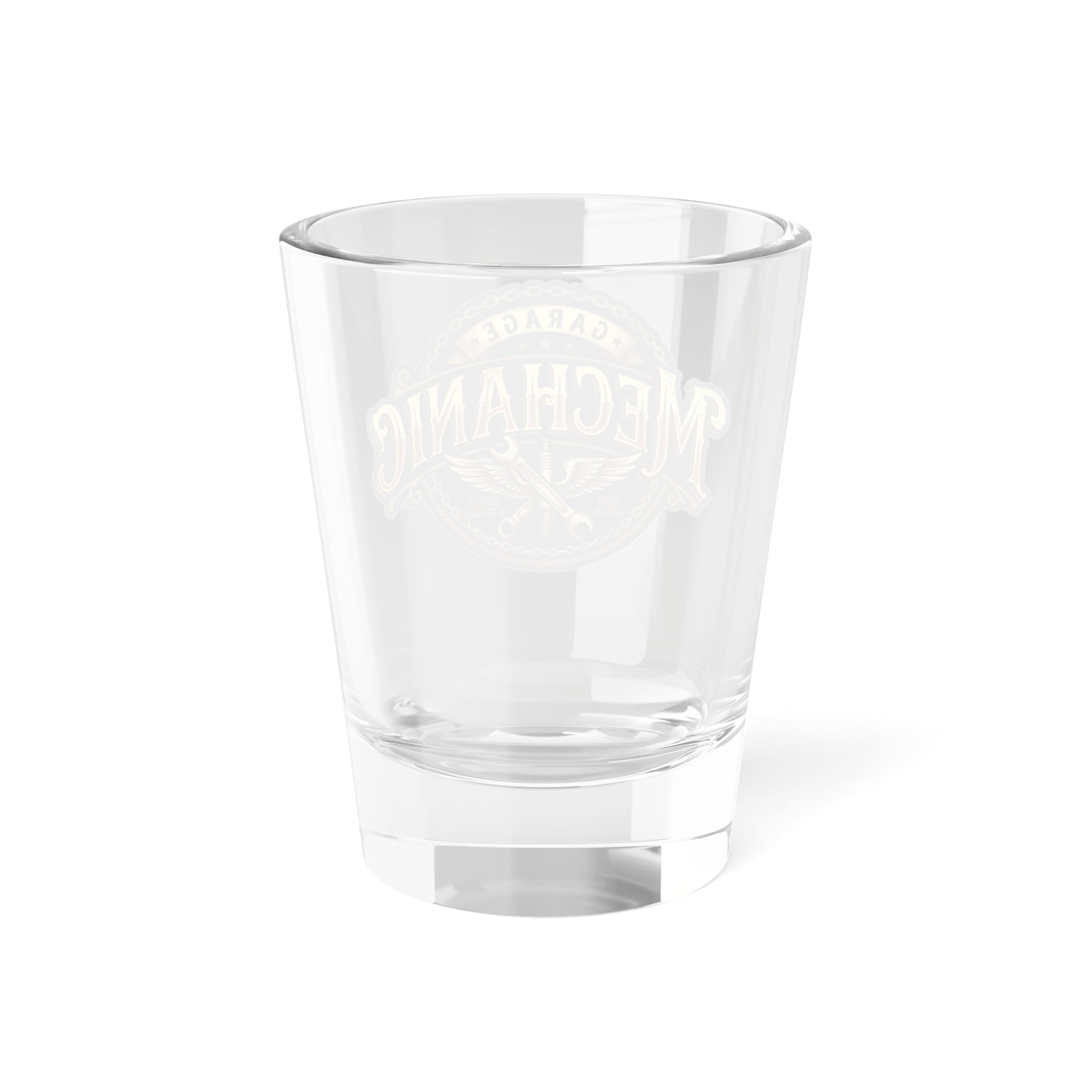 Mechanic Garage Vintage Logo Shot Glass — 1.5 oz - DCA0163