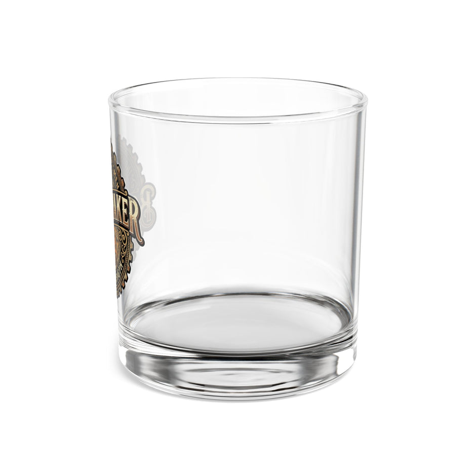 Boilermaker Logo 10oz Rocks Glass — Industrial Bar Whiskey Tumbler - DCA0197