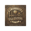 Pipefitters Metal Sign — H. Gill & Sons 1923 Industrial Wall Plaque - DCA0441