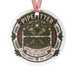 Pipefitter Metal Ornament — Holiday Plumbing Tools Keepsake - DCA0456