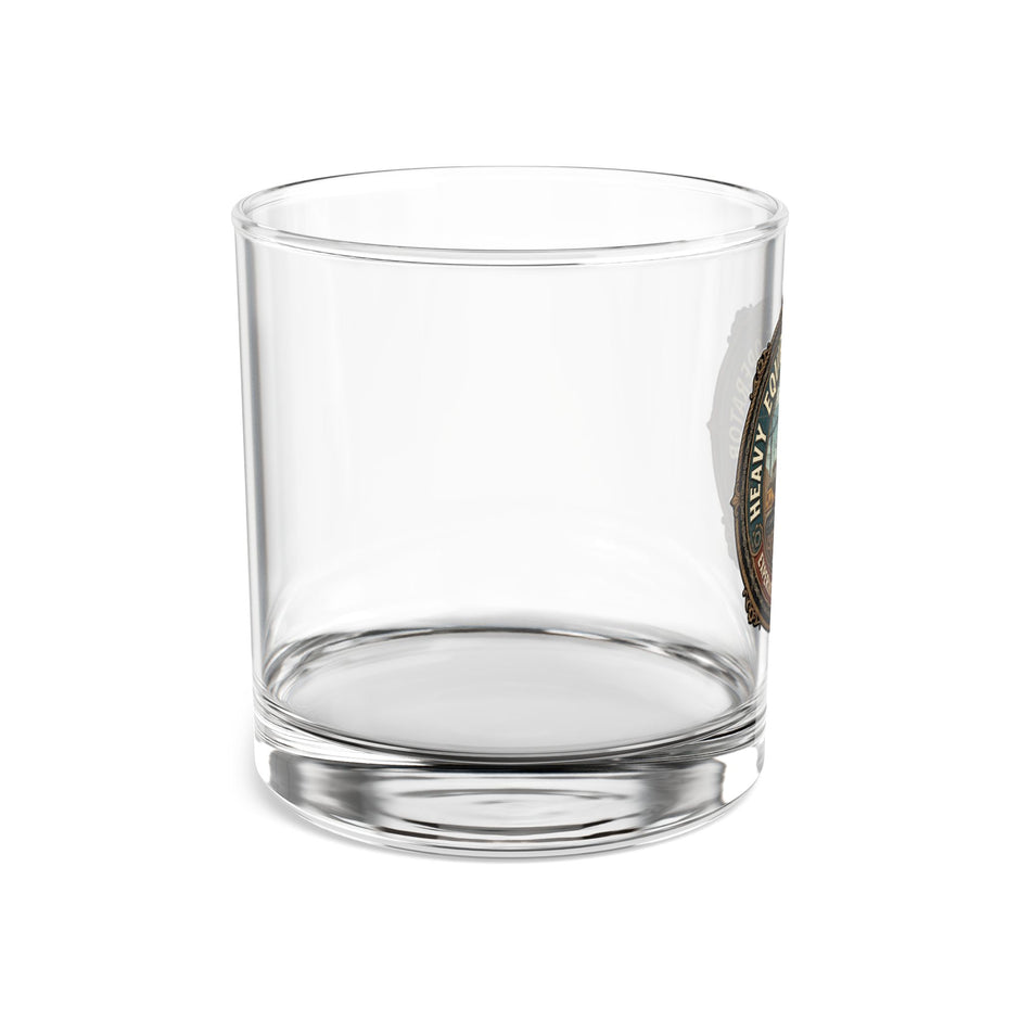 Heavy Equipment Operator Rocks Glass — 10oz Construction Whiskey Glass - DCA0263