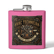 HVAC Technician 6oz Stainless Steel Flask — Service • Repair • Install Gift - DCA0423