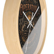 Heavy Equipment Operator Wall Clock — Construction Crew Vintage Badge Clock - DCA0386