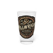 Millwright Mechanical Vintage Logo Pint Glass — 16oz Industrial Engineer Gift - DCA0187