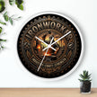 Ironworker Wall Clock — Vintage Industrial Forge Design (Industry • Craft • Strength) - DCA0388