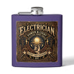 Electrician Licensed & Bonded Flask – 6oz Stainless Steel Hip Flask (Power • Lighting • Repairs) - DCA0421