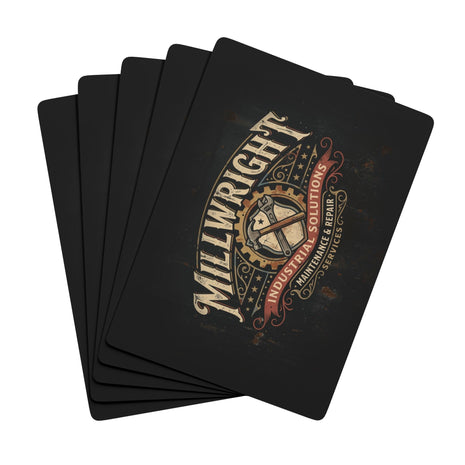 Vintage Millwright Poker Playing Cards — Ornate Ace Spade Deck for Gamers & Collectors