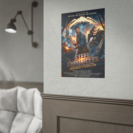 Machinist - Steel Chronicles — Rolled Movie Poster (Machinist Action Poster) - DCA0467