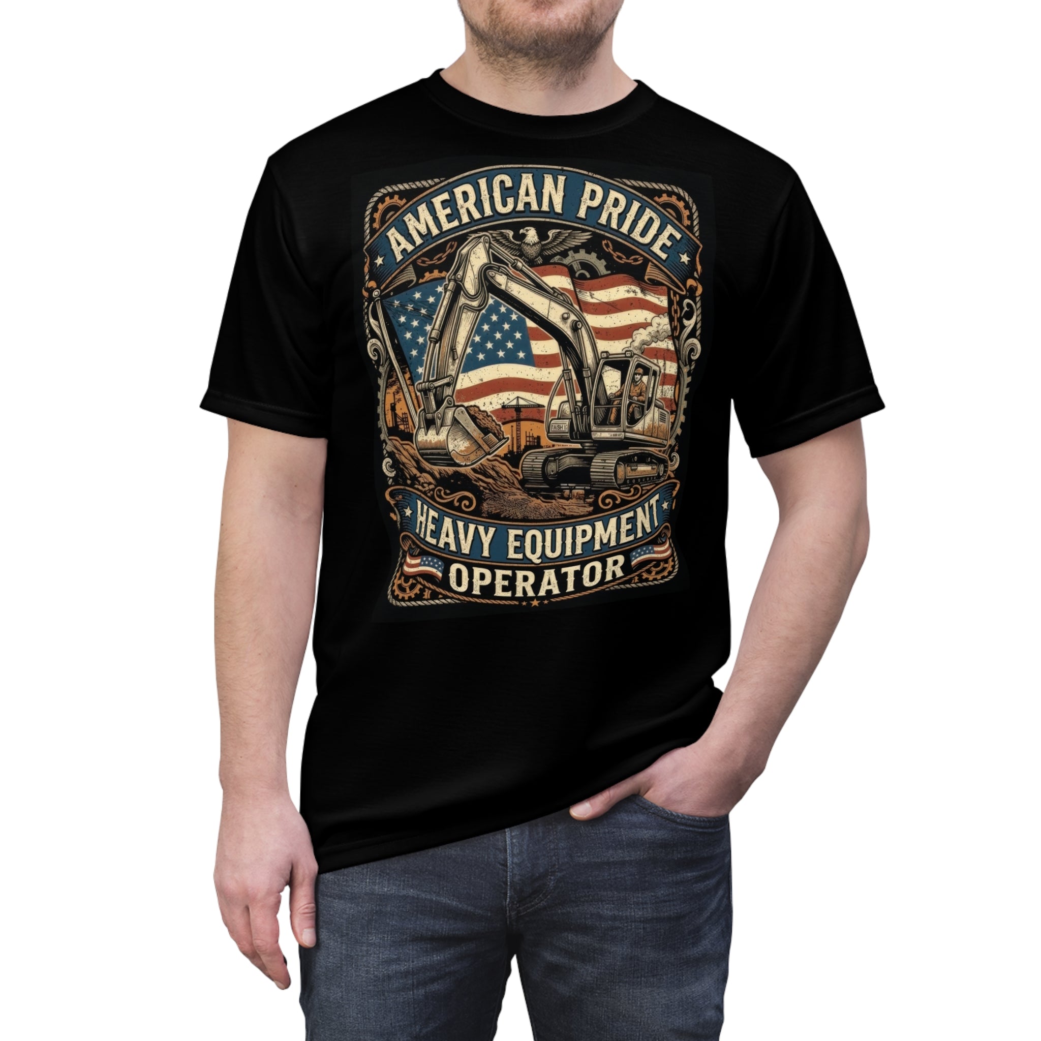 Heavy Equipment Operator - American Pride  - Men's Shirt - DCA0270