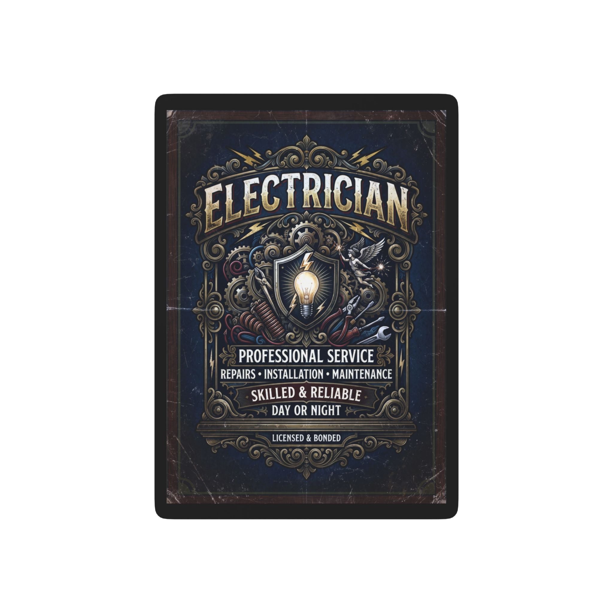 Electrician Poker Playing Cards — Vintage Tradesman Card Deck - DCA0354