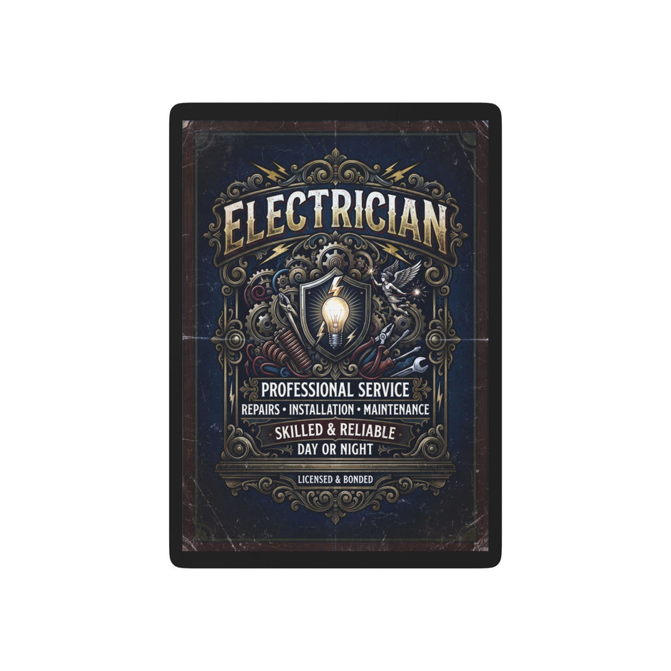 Electrician Poker Playing Cards — Vintage Tradesman Card Deck - DCA0354