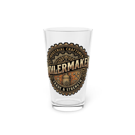 Boilermaker Vintage Emblem Pint Glass — 16oz Beer Glass - DCA0154