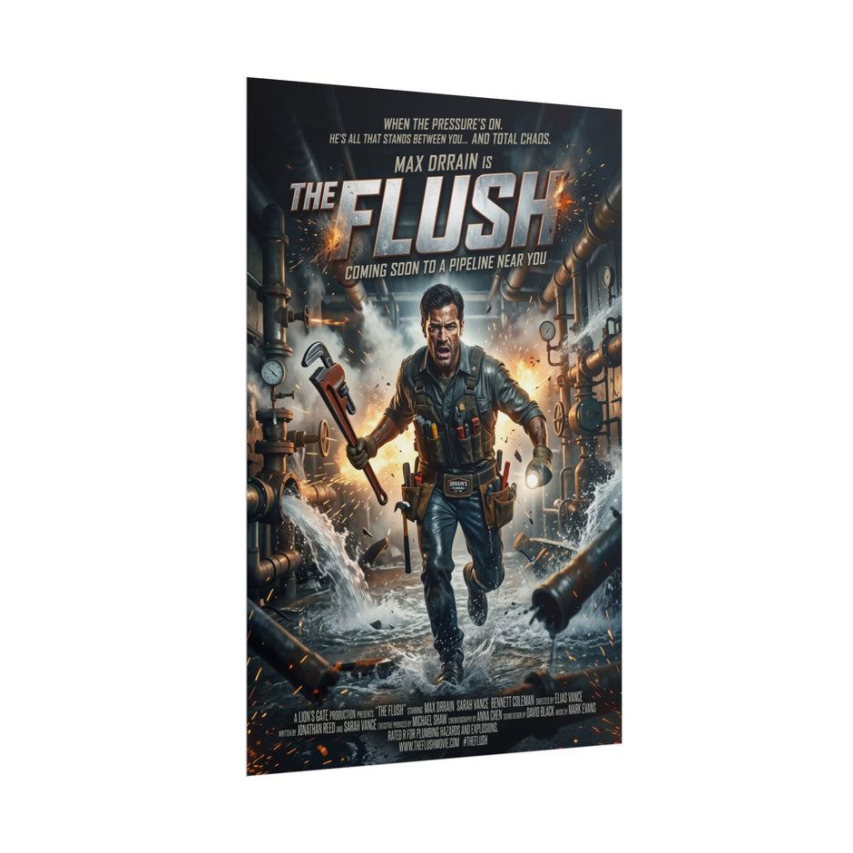 Plumber - The Flush — Plumber Action Movie Rolled Poster - DCA0474