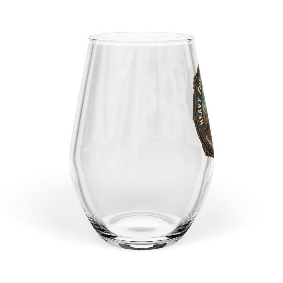 Heavy Equipment Operator Stemless Wine Glass — 11.75 oz