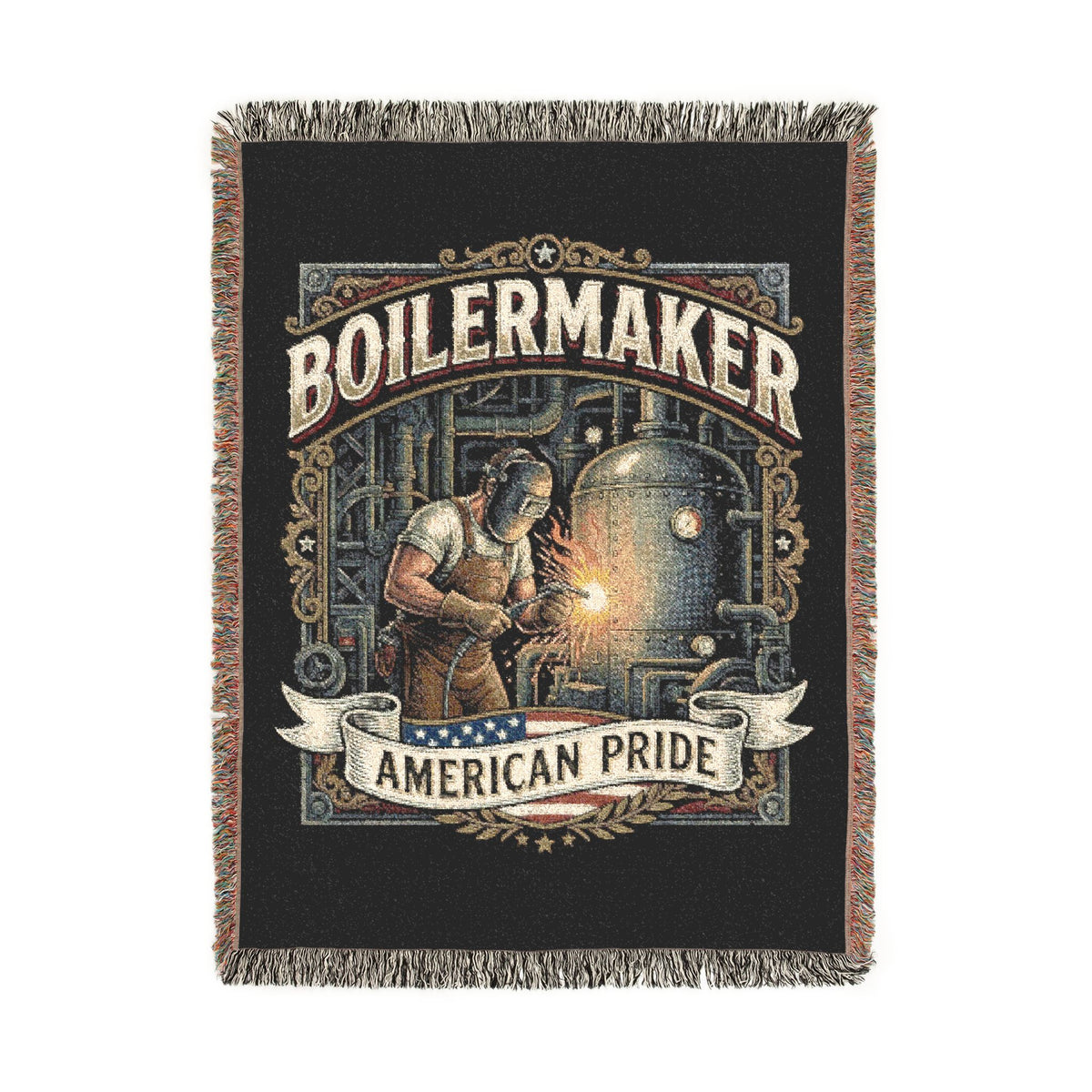 Boilermaker Woven Blanket – American Pride Brewery Throw