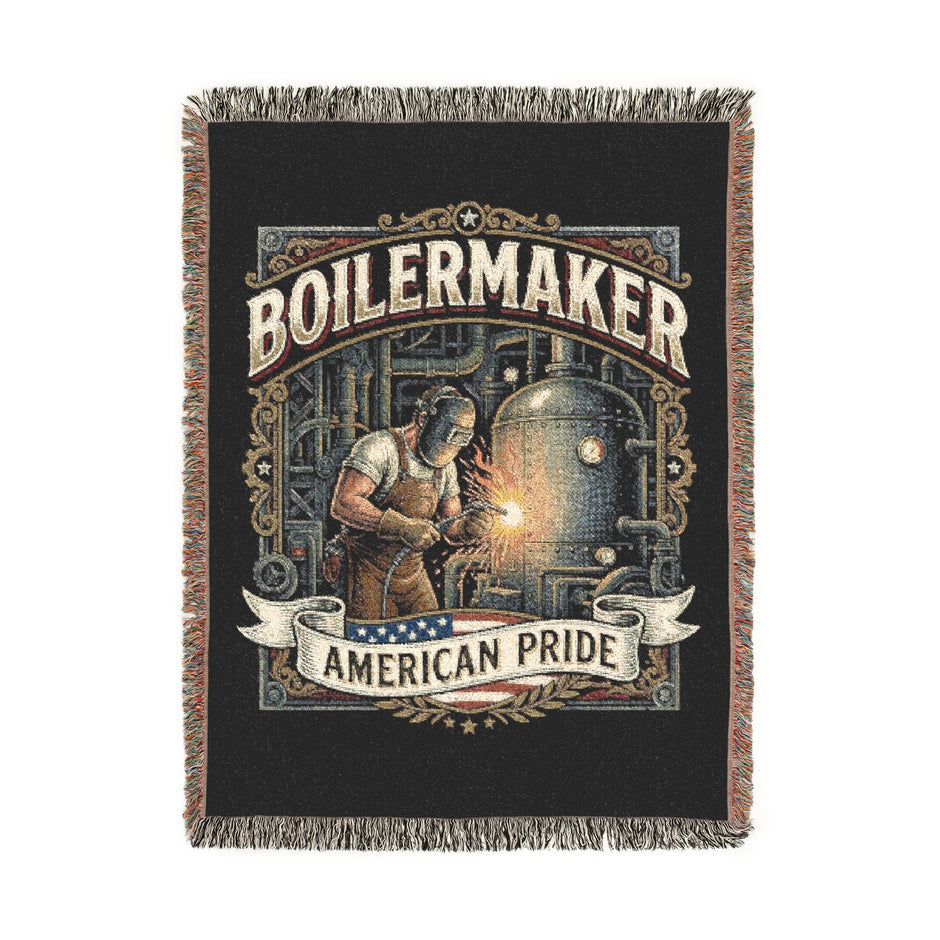 Boilermaker Woven Blanket – American Pride Brewery Throw