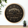 Ironworker Vintage Wall Clock — Structural Steel Erection & Rigging Decor - DCA0388
