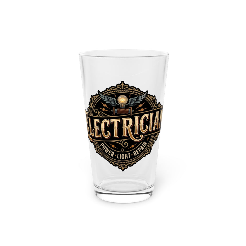 Electrician Vintage Crest Pint Glass – 16oz - DCA0261