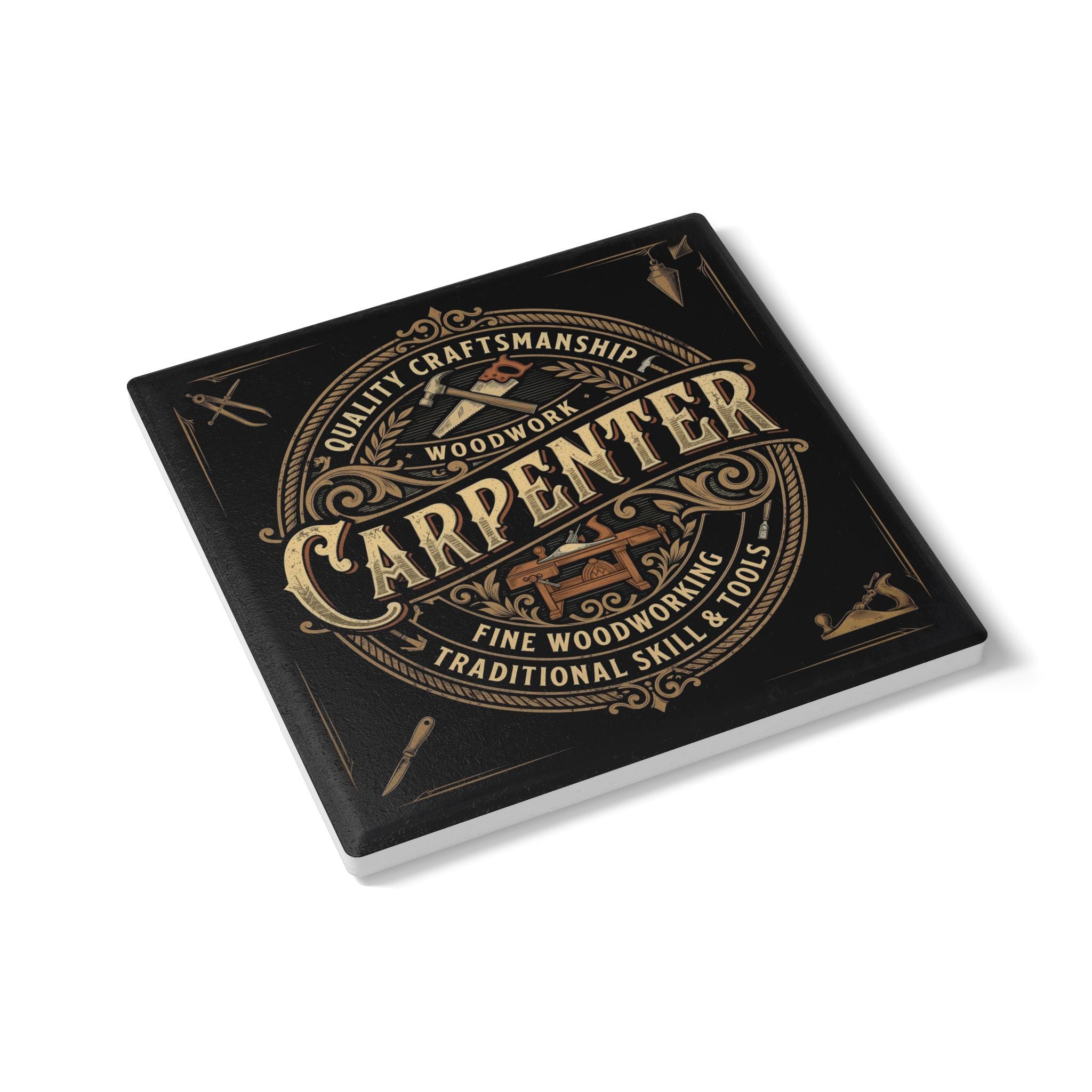 Carpenter Ceramic Coaster — American Heritage - DCA0229